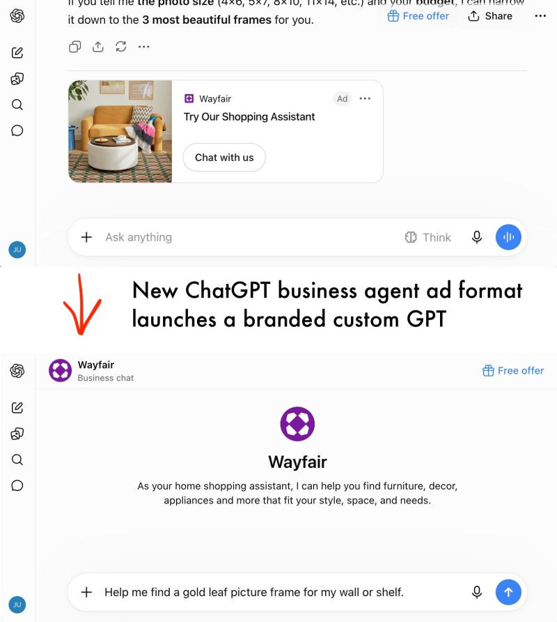 OpenAI launches AI-native ad format for ChatGPT | Juozas KaziukÄnas posted on the topic | LinkedIn OpenAI launches AI-native ad format for ChatGPT | Juozas KaziukÄnas posted on the topic | LinkedIn