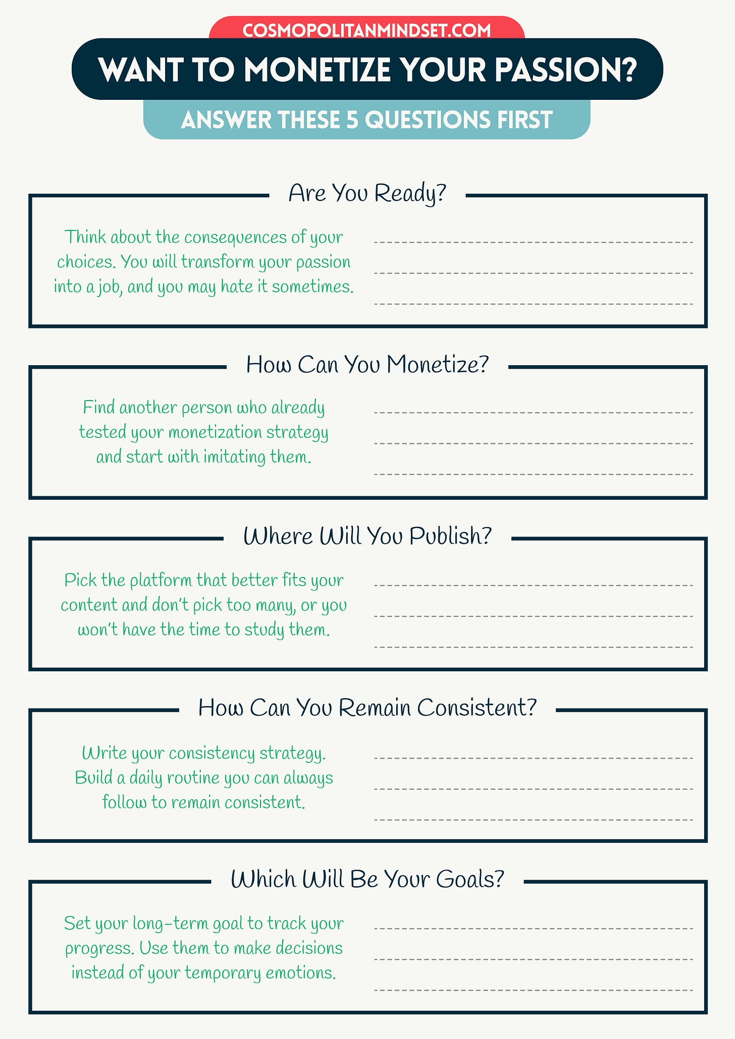 Want to Monetize Your Passion? Answer These 5 Questions First