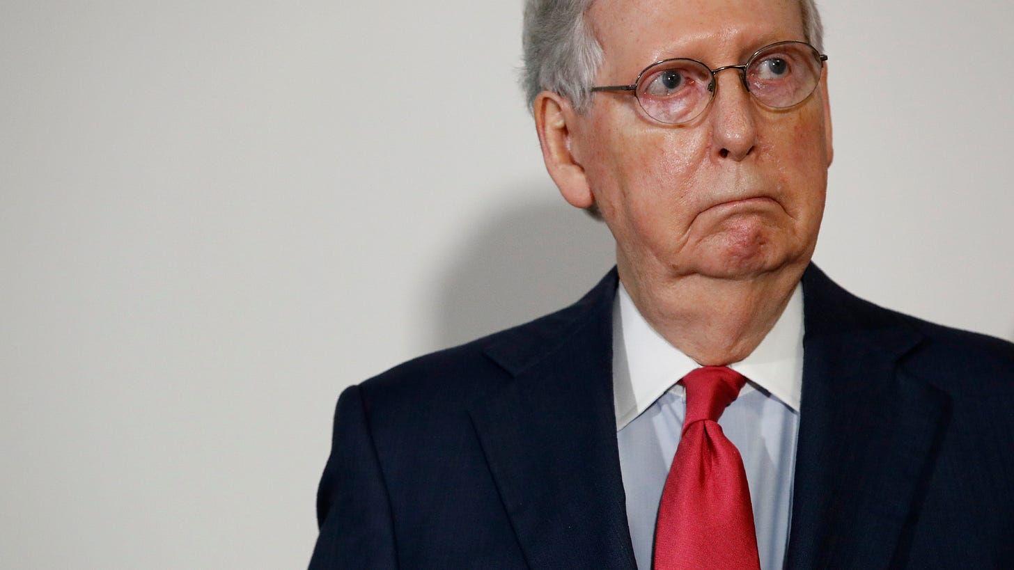 Senate Majority Leader Republican Mitch McConnell blocks Democratic push  for Trump's $2K checks | KFOR.com Oklahoma City