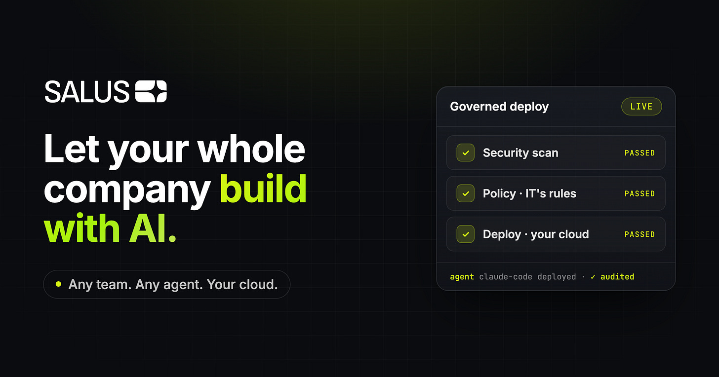 Salus | Run AI- and Citizen-Built Apps in Your Own Cloud Salus | Run AI- and Citizen-Built Apps in Your Own Cloud