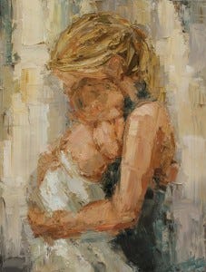 MOther and Child Painting