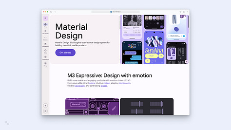 Some popular design systems screenshots