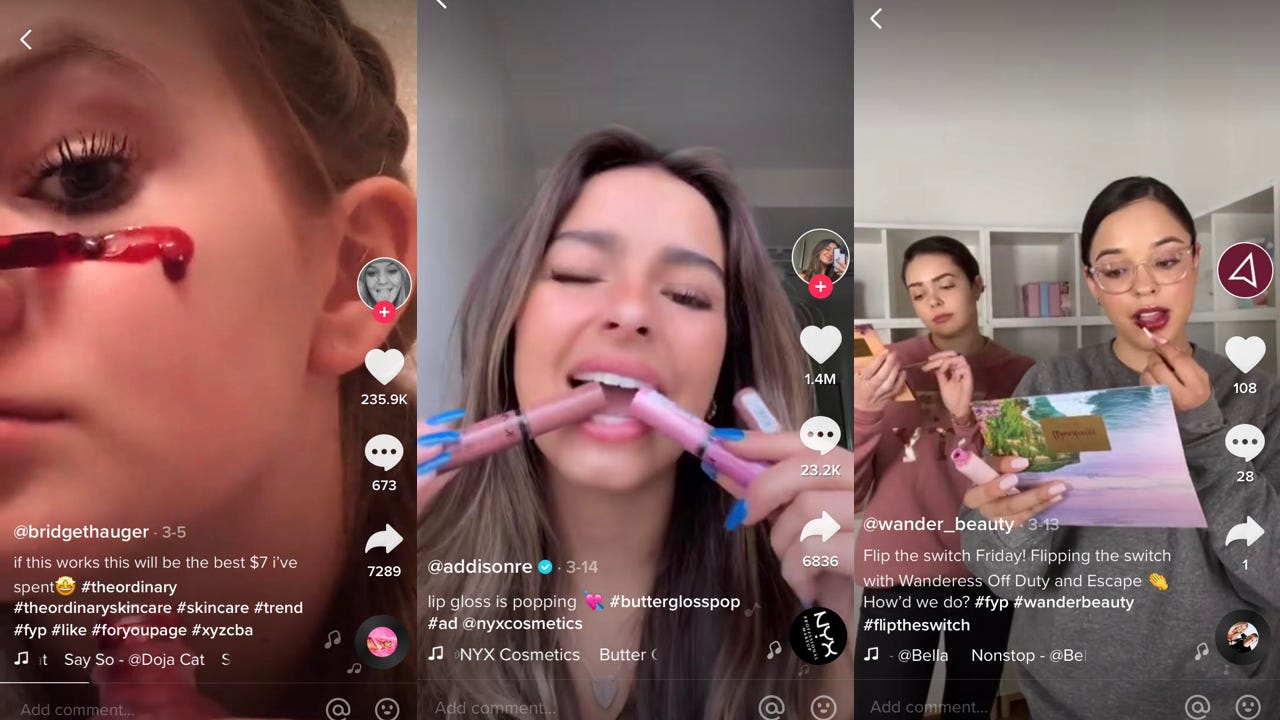 TikTok takes off among beauty brands – Glossy