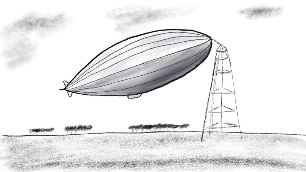 Airship drawing