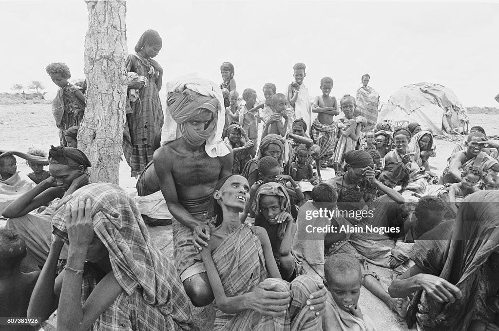 Ethiopians at the Hoddur Refugee Camp