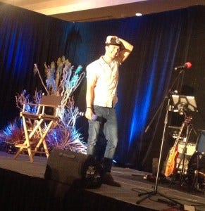 Gil being adorably bashful