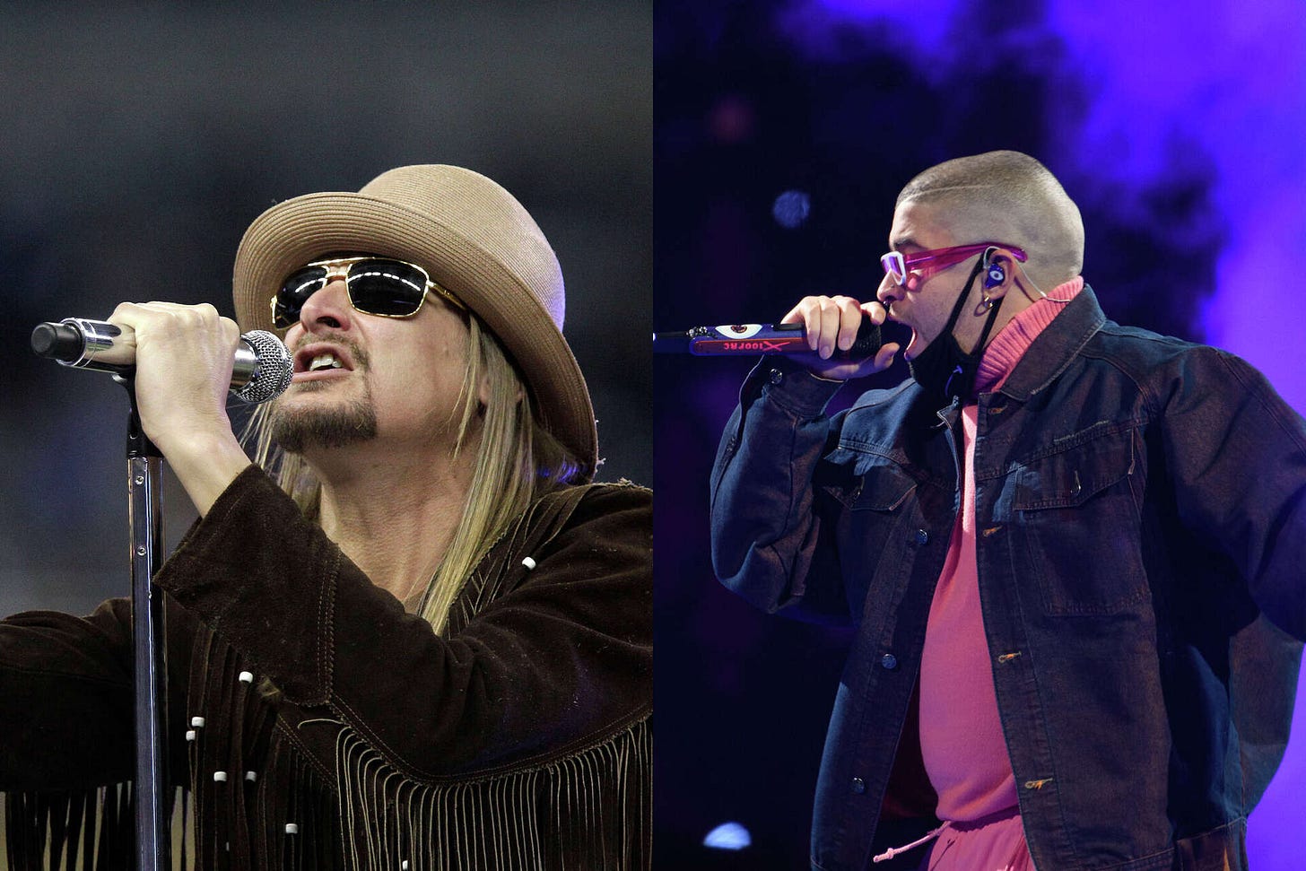 Bad Bunny, Kid Rock Super Bowl halftime shows set for primetime duel Bad Bunny, Kid Rock Super Bowl halftime shows set for primetime duel