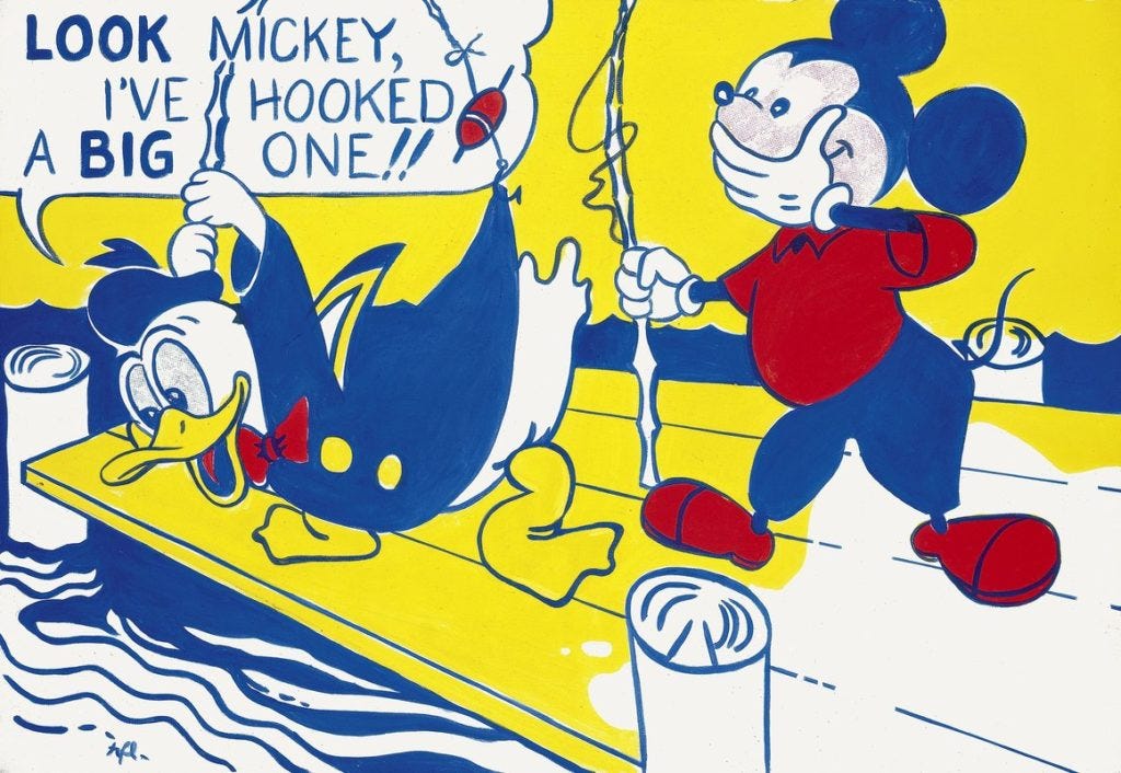 Roy Lichtenstein, Look Mickey, 1961 Roy Lichtenstein, Look Mickey, 1961