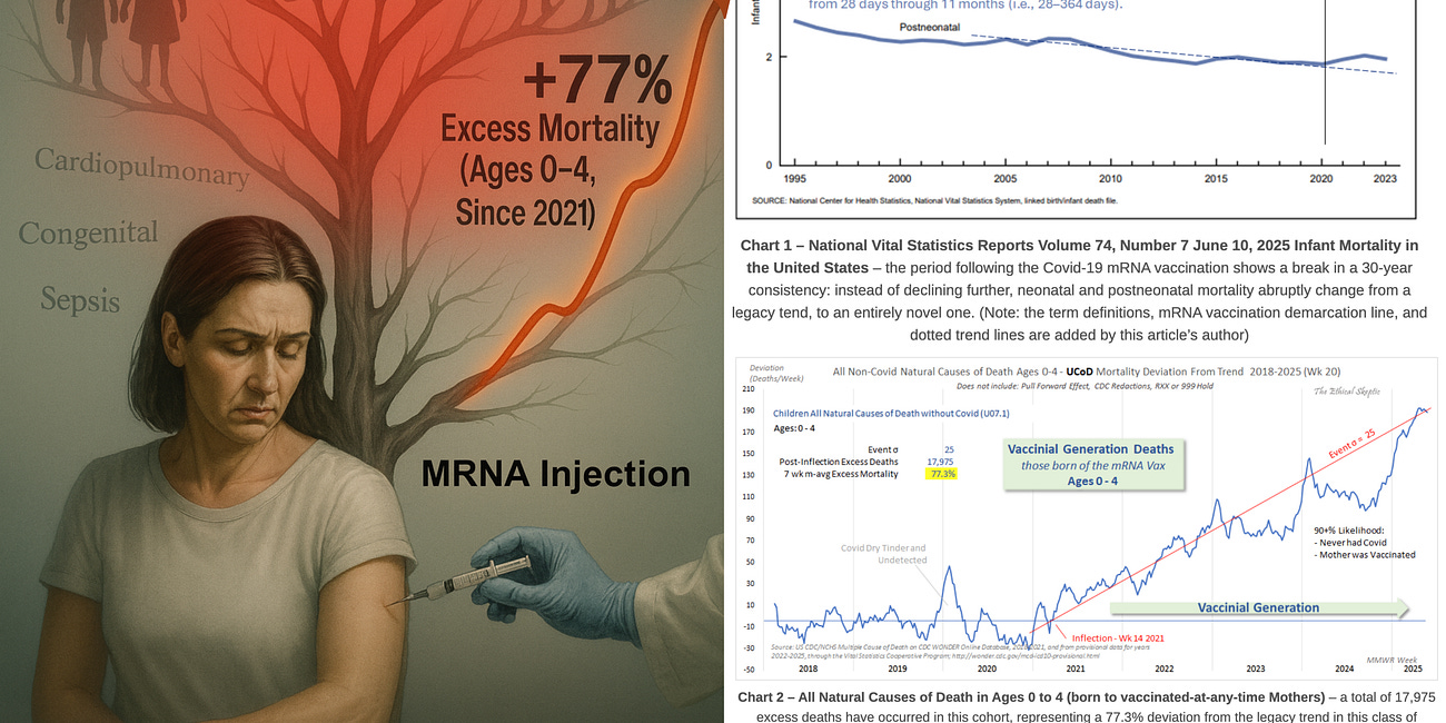 BREAKING: CDC Child Death Records Indicate Severe Transgenerational Harm of Mass mRNA Vaccination