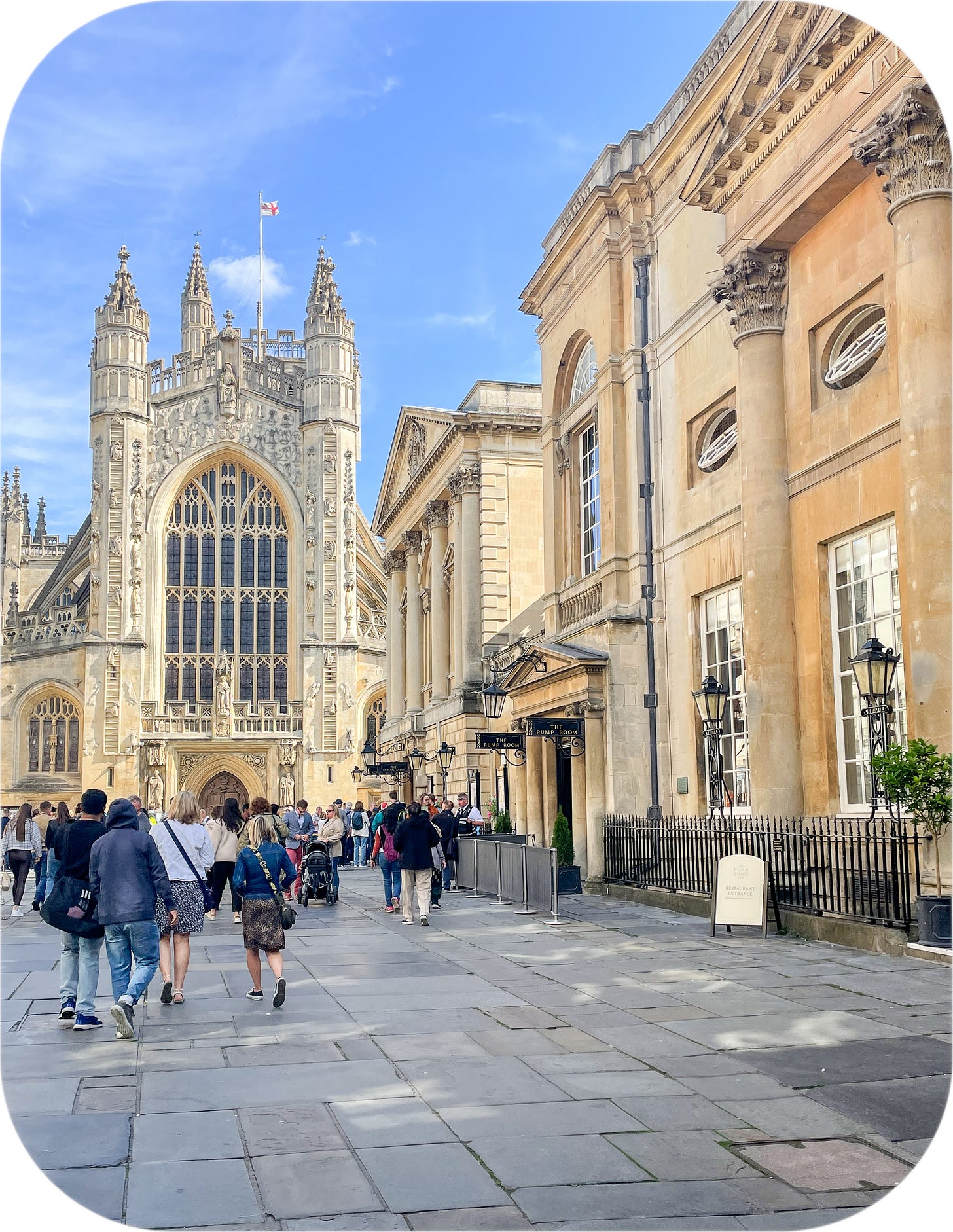 Bath Abbey on a sunny day, Bath, England