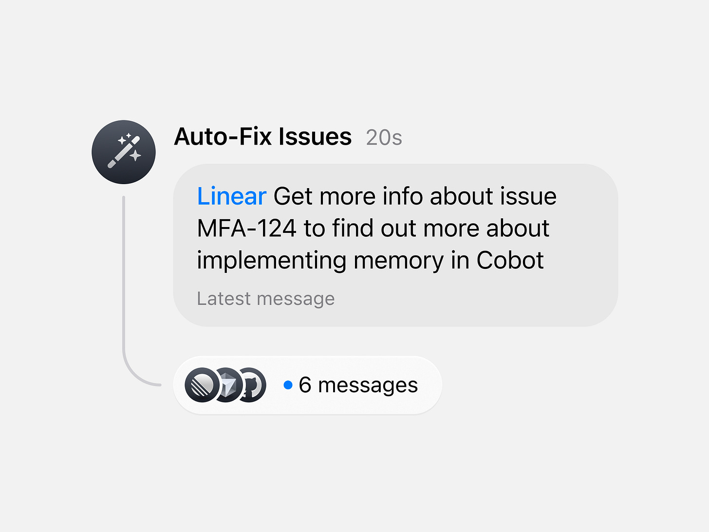 A workflow in progress