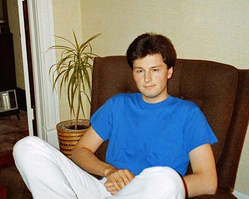 At home in 1992 At home in 1992