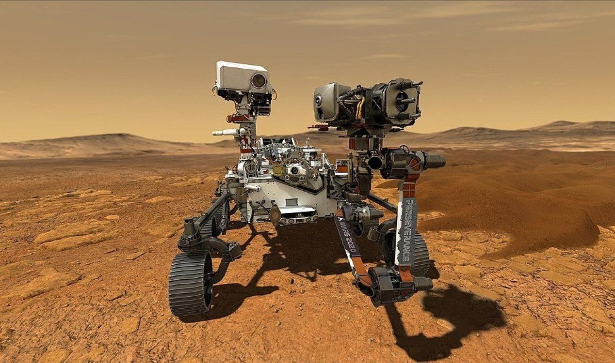 Rover de Marte conclui com sucesso experimento de produção de oxigênio. Rover de Marte conclui com sucesso experimento de produção de oxigênio.