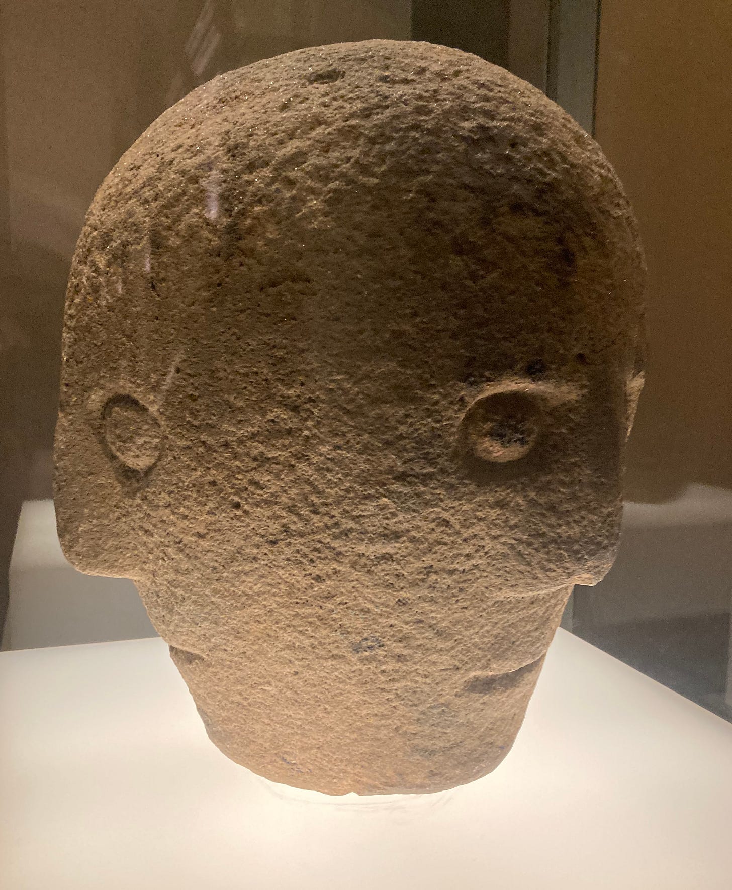 One of the three faces of the Corleck Head. One of the three faces of the Corleck Head.