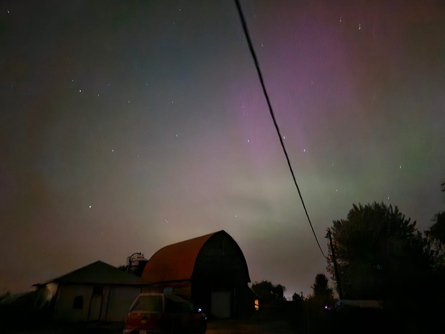 Northern Lights at the farm