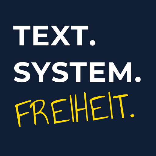 Text. System. Freiheit. logo
