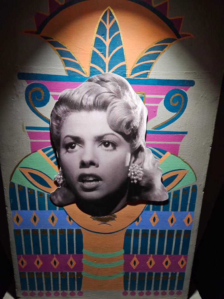Clockwise from upper left: Glenn Ford in HUMAN DESIRE; Jeanne Moreau in ELEVATOR TO THE GALLOWS, Ninón Sevilla in VICTIMS OF SIN; Marilyn Monroe in THE ASPHALT JUNGLE.