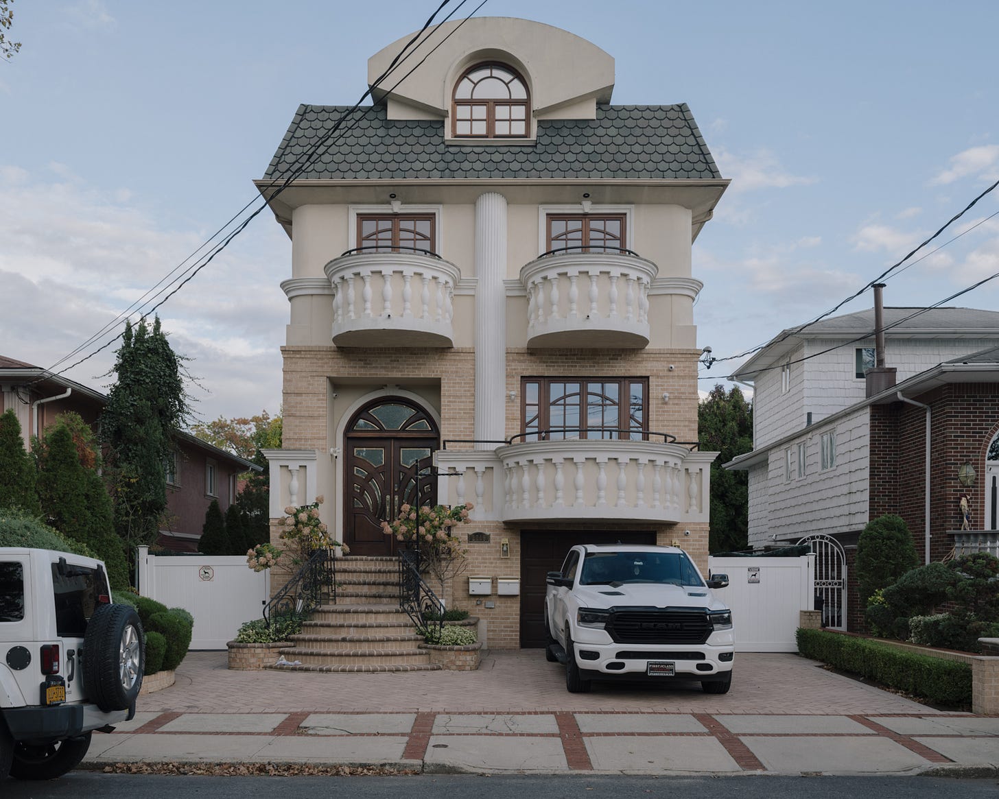 Mill Basin mansion with juliet balconies