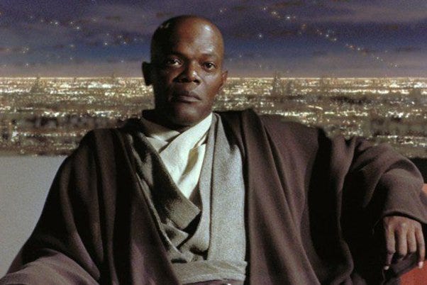 did mace windu have grey robes in episode 1? : r/StarWars did mace windu have grey robes in episode 1? : r/StarWars