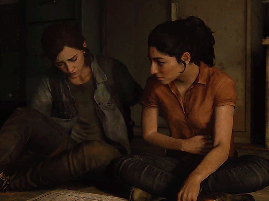 two sides of the same coin. — Ellie and Dina throughout The Last of Us Part  II...
