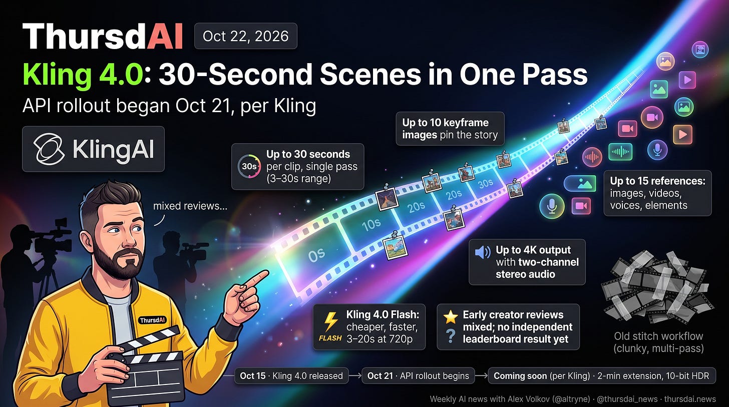 Kling 4.0: 30-second scenes in one pass