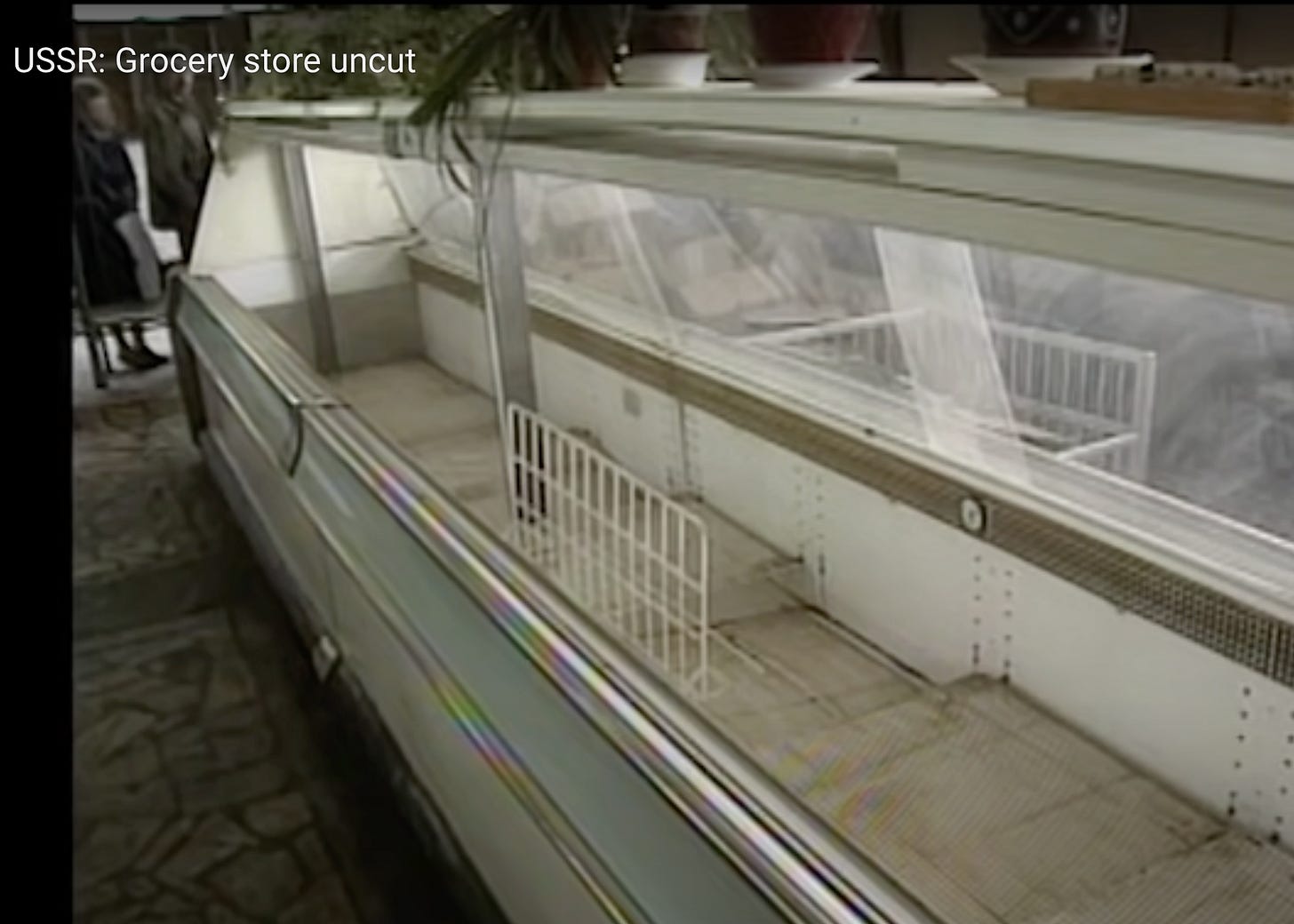 Grocery store, Moscow, 1990