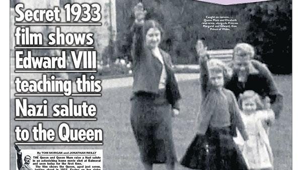 Queen Nazi salute!