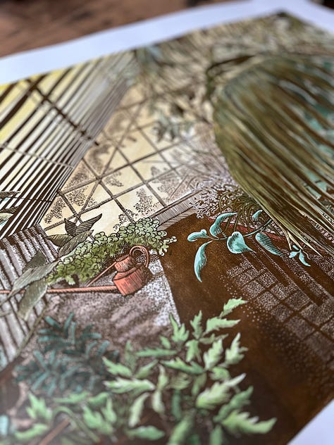 Details of 'Green House' Coloured