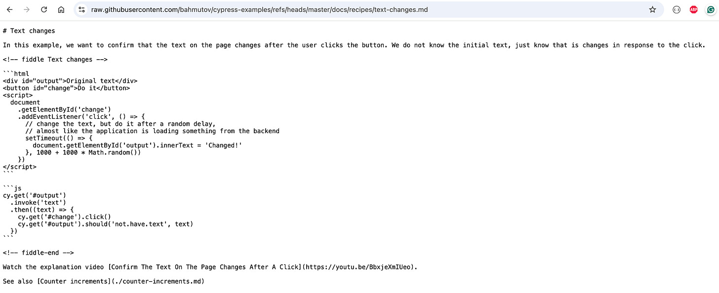 The found recipe's raw Markdown text. The found recipe's raw Markdown text.