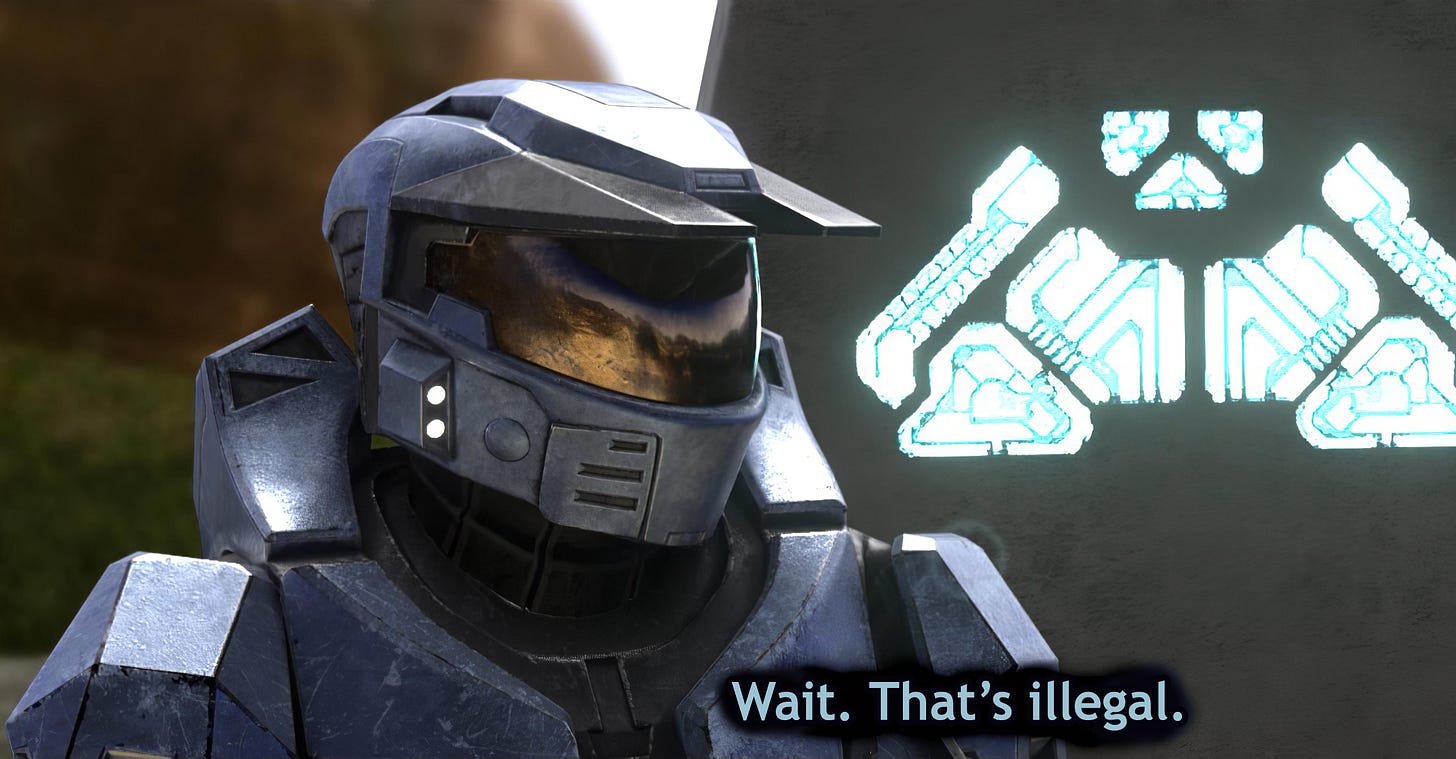 Halo " Wait. That's illegal. " 4k Remastered (by AbiSV ...