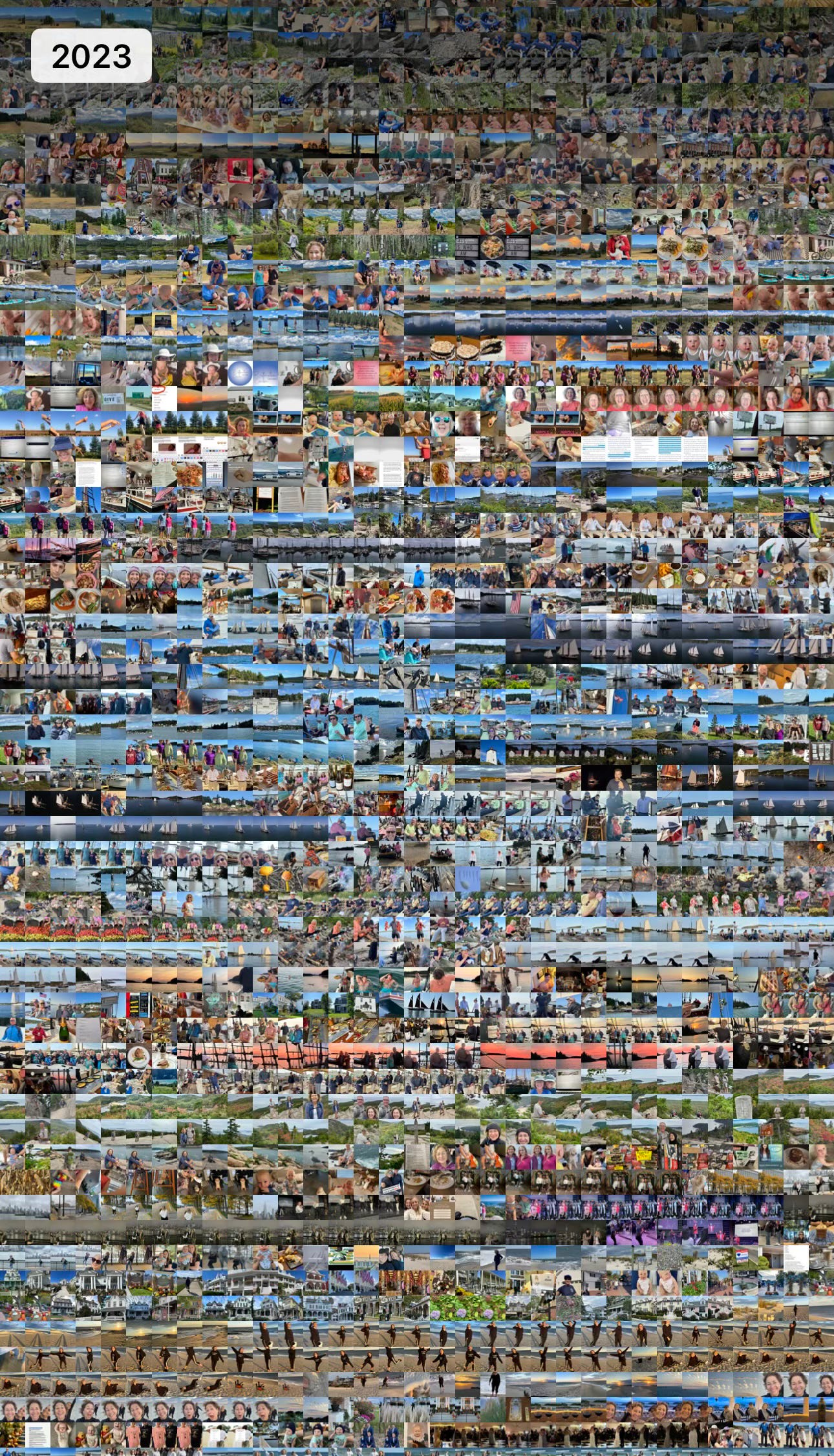 Composite of photos from 2023