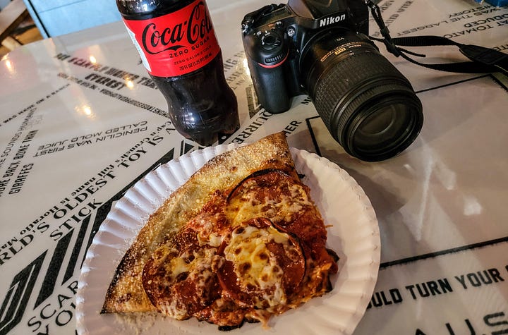 The sampling of food has begun