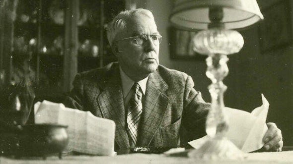 Dr. Albert C. Barnes, c. 1946, Photograph by Angelo Pinto, Photograph Collection, Barnes Foundation Archives