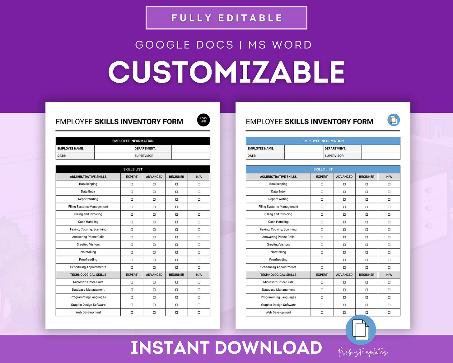 Employee Skills Inventory Form Template, Staff Competency ... Employee Skills Inventory Form Template, Staff Competency ...