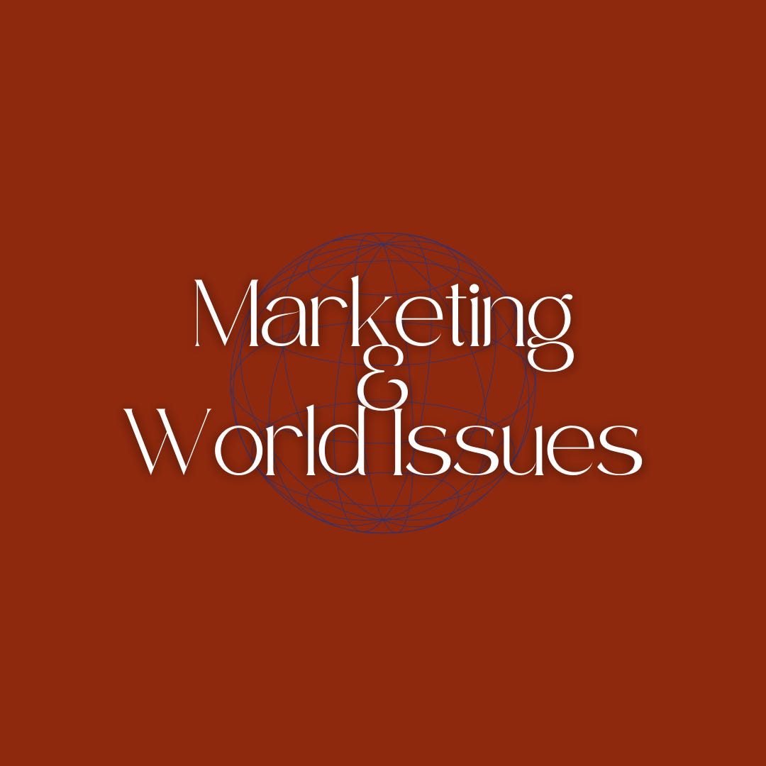 Marketing and World Issues by Avocado logo