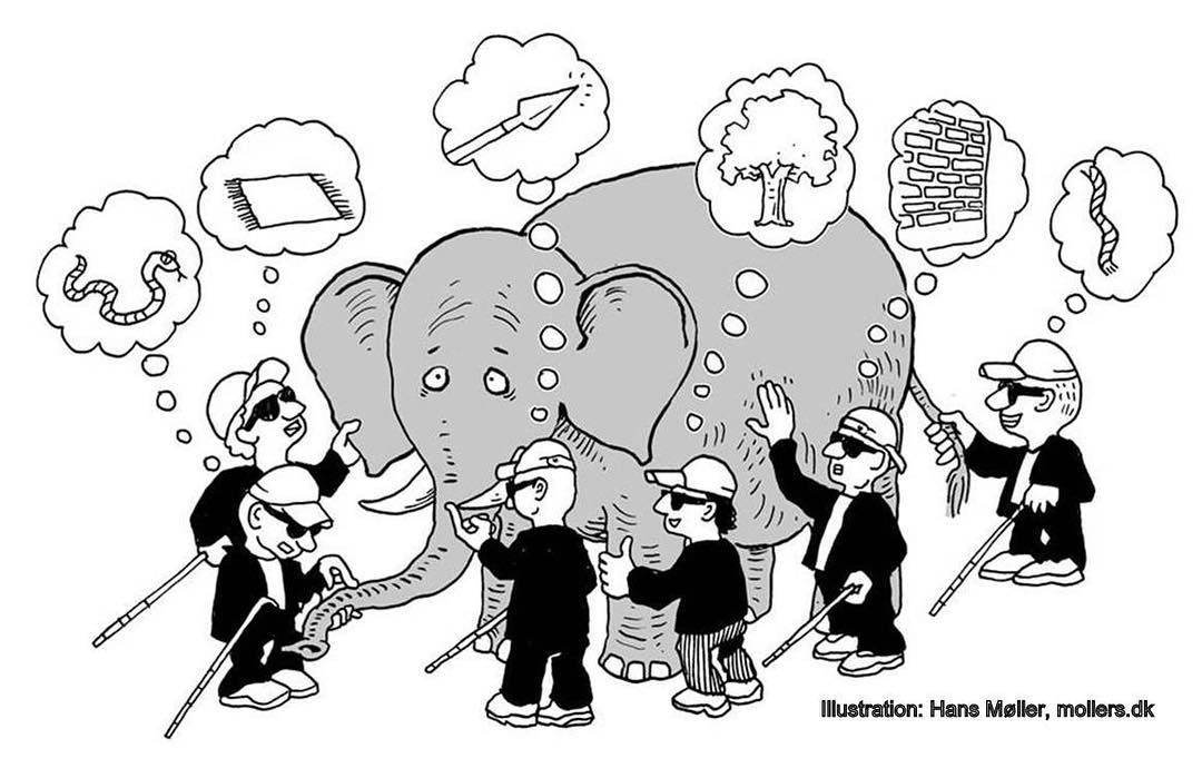 interpretation by 6 blind people what an elephant is