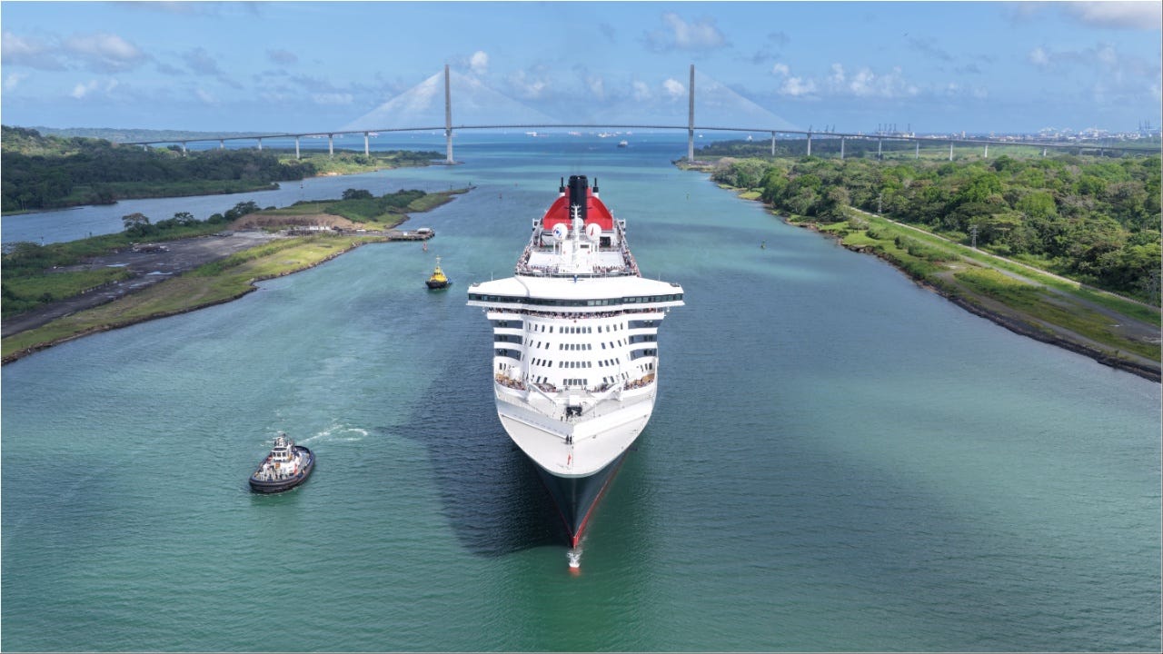 Queen Mary 2 makes Panama Canal debut