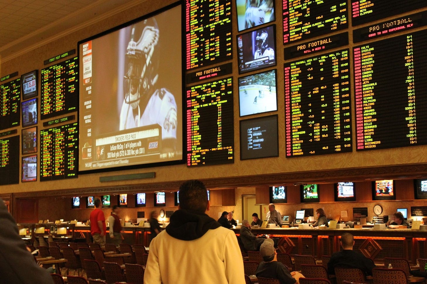 Sports Betting at a Las Vegas Casino (Credit: Baishampayan Ghose/Flickr) Sports Betting at a Las Vegas Casino (Credit: Baishampayan Ghose/Flickr)
