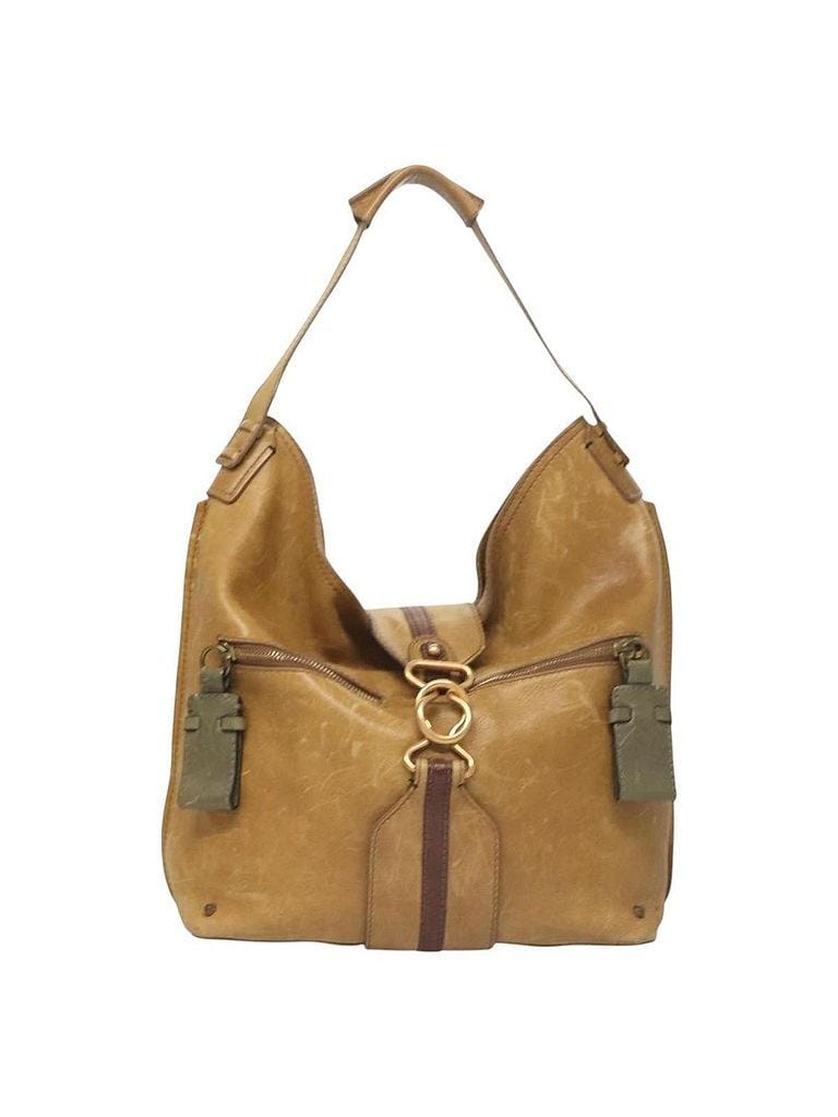 Chloé 100% Leather Solid Tan Beige Leather Shoulder Bag One size - photo 1 Chloé 100% Leather Solid Tan Beige Leather Shoulder Bag One size - photo 1