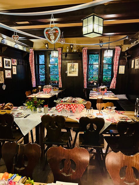 Photos of traditional German Bavarian dress, Oktoberfest celebrations, Munich flower market and Bavarian food specialities