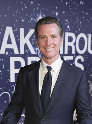 Gavin Newsom at Breakthrough Prize Awards