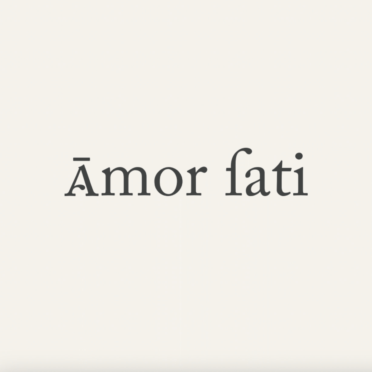 Notes from Amor Fati