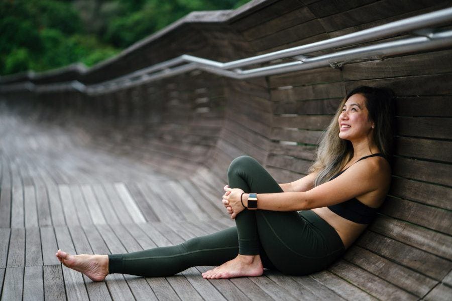 woman relaxing after workout 2019 hottest fitness trends products woman relaxing after workout 2019 hottest fitness trends products