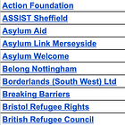 List of taxpayer-funded charities (asylum and migration)