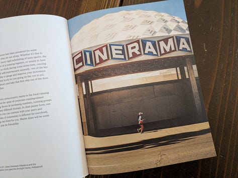 A few pages from inside This is Running by Raziq Rauf