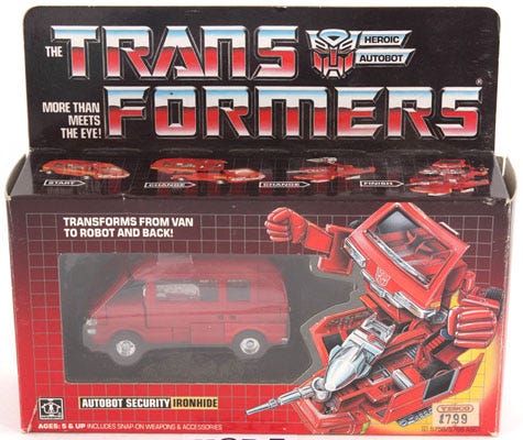 Autobot Cars Ironhide (Transformers, G1, Autobot) | Transformerland.com -  Collector's Guide Toy Info