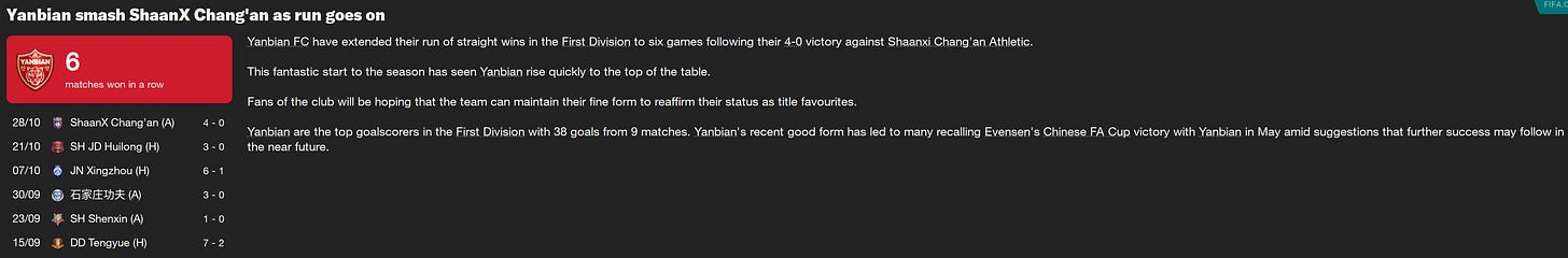 Football Manager 2023 Winning Streak