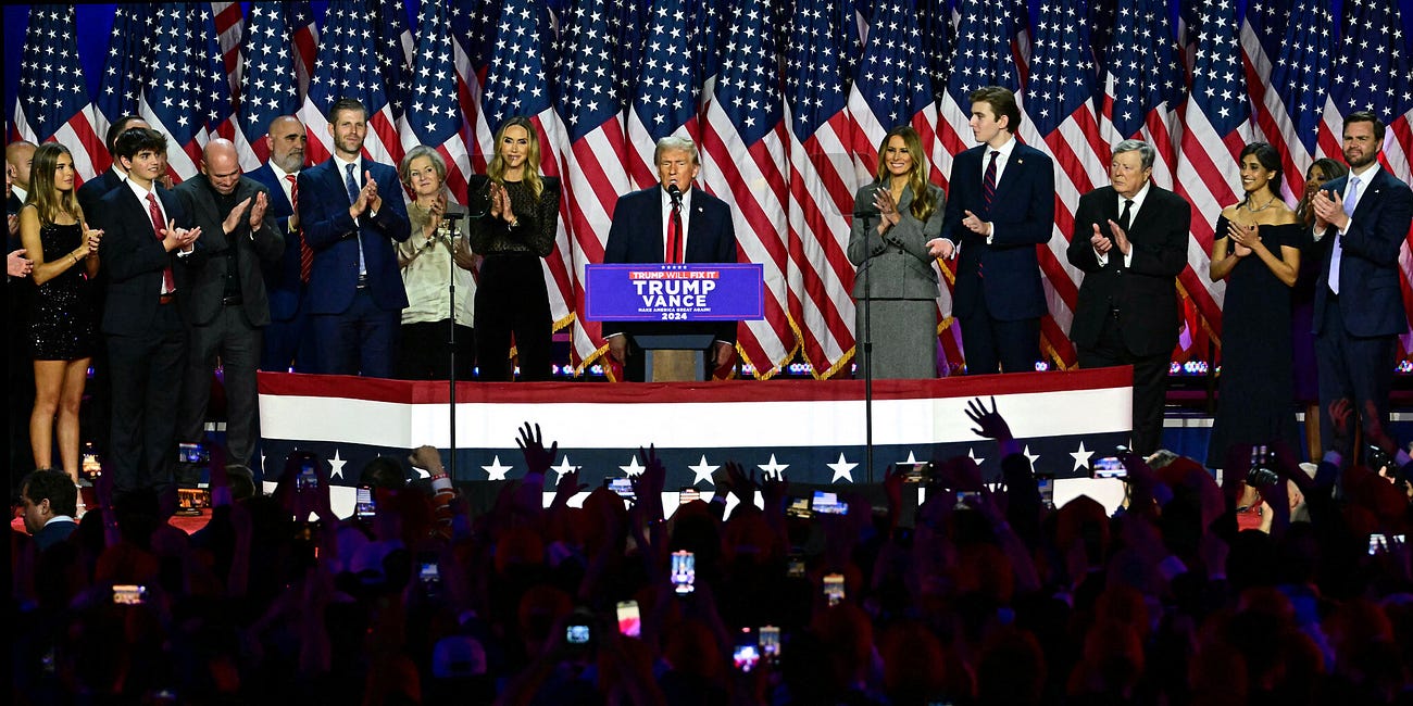 STARCAST :: Family Hunger Game 2 — reading of Trump's victory speech