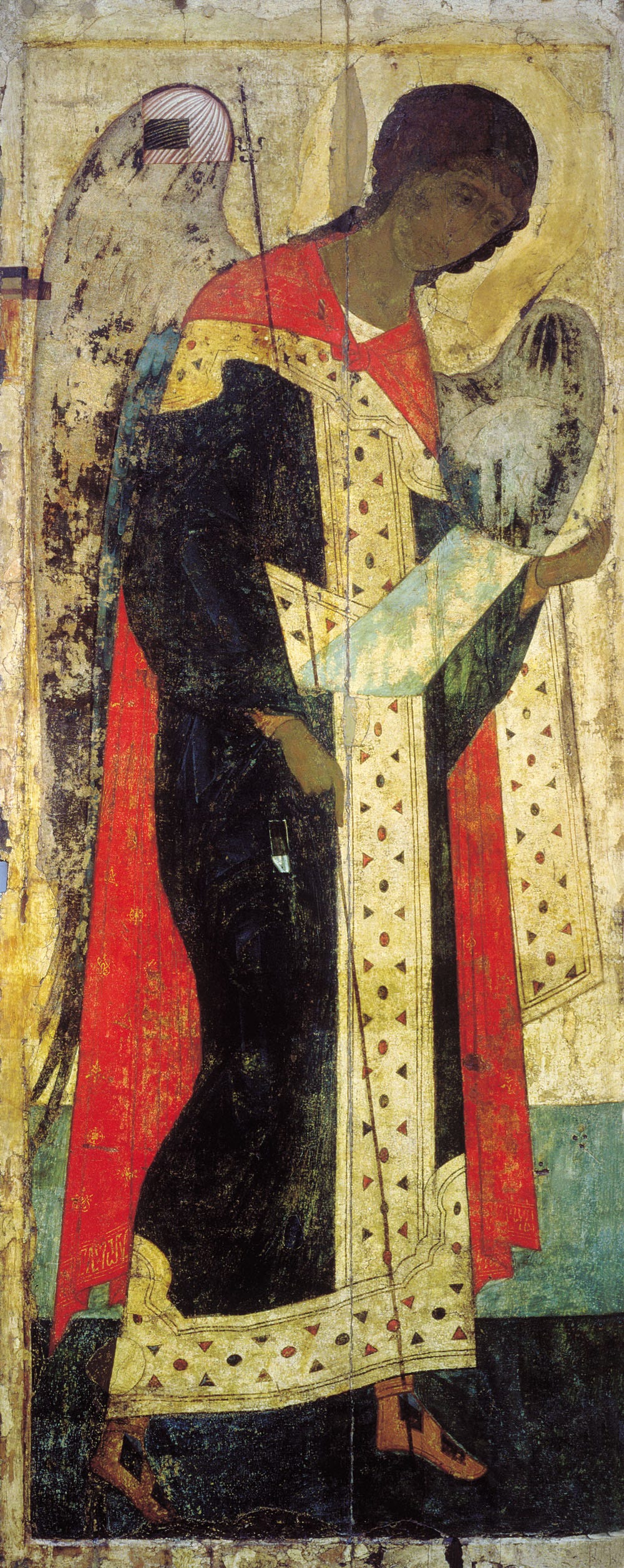 an archangel icon by Andrei Rublev