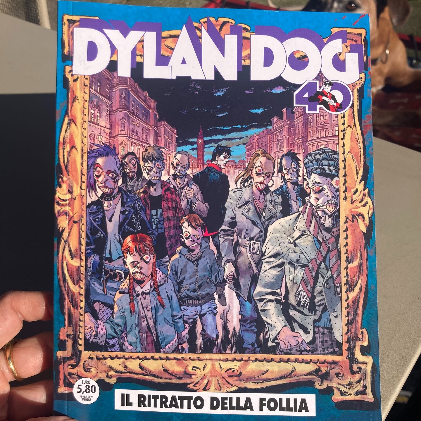 May be an image of text that says 'DYLANDOC DOC 45 5,80 ILRITRATODELLAFOLLIA IL RITRATTO DELLA FOLLIA ለዬ অয়'